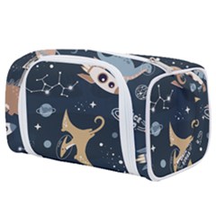 Space Theme Art Pattern Design Wallpaper Toiletries Pouch by Ravend