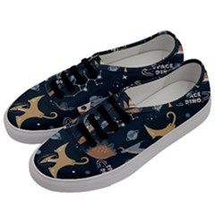 Space Theme Art Pattern Design Wallpaper Men s Classic Low Top Sneakers by Ravend