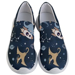 Space Theme Art Pattern Design Wallpaper Women s Lightweight Slip Ons by Ravend