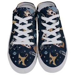 Space Theme Art Pattern Design Wallpaper Half Slippers by Ravend