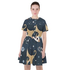 Space Theme Art Pattern Design Wallpaper Sailor Dress by Ravend