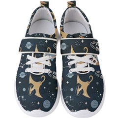 Space Theme Art Pattern Design Wallpaper Men s Velcro Strap Shoes by Ravend