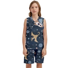 Space Theme Art Pattern Design Wallpaper Kids  Basketball Mesh Set by Ravend