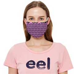 Pink Donuts Pink Filling On Black Cloth Face Mask (adult) by Mazipoodles