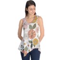 Flower Petals Plants Floral Print Pattern Design Sleeveless Tunic View1