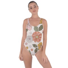 Flower Petals Plants Floral Print Pattern Design Bring Sexy Back Swimsuit by Ravend