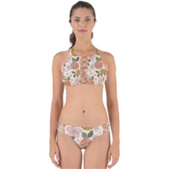 Flower Petals Plants Floral Print Pattern Design Perfectly Cut Out Bikini Set by Ravend