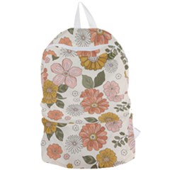 Flower Petals Plants Floral Print Pattern Design Foldable Lightweight Backpack by Ravend