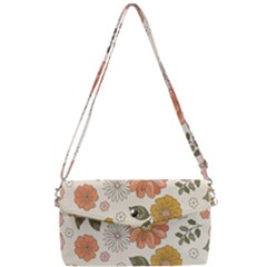 Flower Petals Plants Floral Print Pattern Design Removable Strap Clutch Bag by Ravend