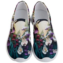 Ai Generated Flower Orchids Bloom Flora Nature Men s Lightweight Slip Ons by Ravend