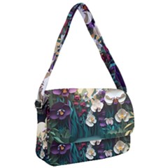 Ai Generated Flower Orchids Bloom Flora Nature Courier Bag by Ravend