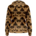 Ai Generated Camels Palm Trees Pattern Women s Pullover Hoodie View2