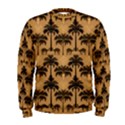 Ai Generated Camels Palm Trees Pattern Men s Sweatshirt View1