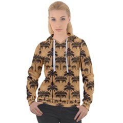 Ai Generated Camels Palm Trees Pattern Women s Overhead Hoodie by Ravend