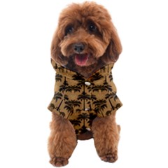 Ai Generated Camels Palm Trees Pattern Dog Coat by Ravend