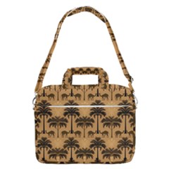 Ai Generated Camels Palm Trees Pattern Macbook Pro 16  Shoulder Laptop Bag by Ravend