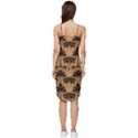 Ai Generated Camels Palm Trees Pattern Wrap Frill Dress View4