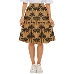 Ai Generated Camels Palm Trees Pattern Classic Short Skirt by Ravend