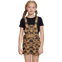 Ai Generated Camels Palm Trees Pattern Kids  Short Overalls by Ravend