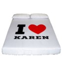 I love karen Fitted Sheet (California King Size) View1