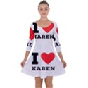 I love karen Quarter Sleeve Skater Dress View1