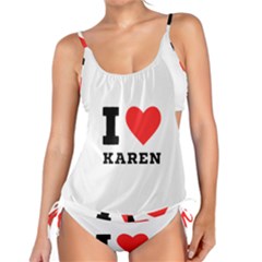 I Love Karen Tankini Set by ilovewhateva