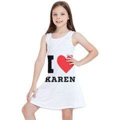 I Love Karen Kids  Lightweight Sleeveless Dress by ilovewhateva