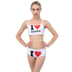 I Love Karen Layered Top Bikini Set by ilovewhateva