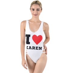 I Love Karen High Leg Strappy Swimsuit by ilovewhateva