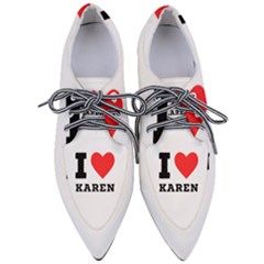 I Love Karen Pointed Oxford Shoes by ilovewhateva