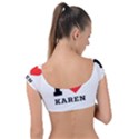 I love karen Cap Sleeve Ring Bikini Top View2