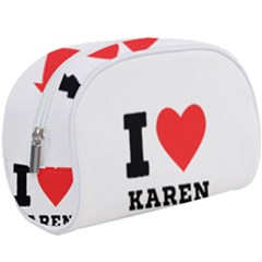 I Love Karen Make Up Case (large) by ilovewhateva