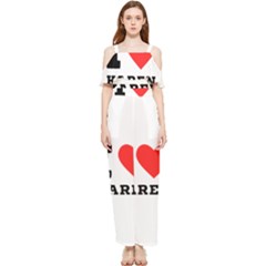 I Love Karen Draped Sleeveless Chiffon Jumpsuit by ilovewhateva