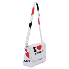 I Love Nancy Shoulder Bag With Back Zipper by ilovewhateva