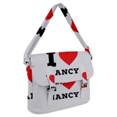 I Love Nancy Buckle Messenger Bag by ilovewhateva