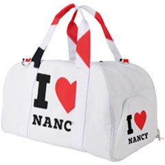 I Love Nancy Burner Gym Duffel Bag by ilovewhateva