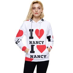 I Love Nancy Women s Lightweight Drawstring Hoodie by ilovewhateva