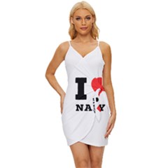 I Love Nancy Wrap Tie Front Dress by ilovewhateva