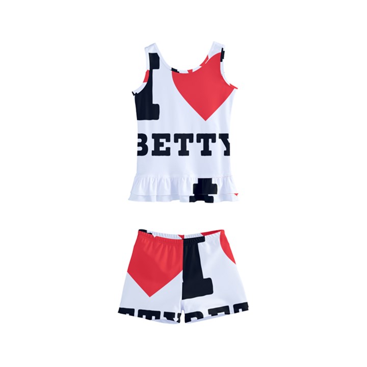 I love betty Kids  Boyleg Swimsuit