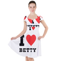 I Love Betty Cap Sleeve Midi Dress by ilovewhateva