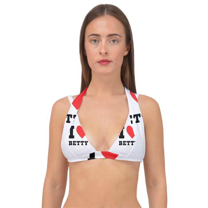 I love betty Double Strap Halter Bikini Top