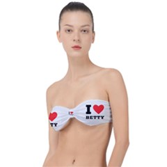 I Love Betty Classic Bandeau Bikini Top  by ilovewhateva