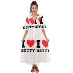 I Love Betty Kimono Sleeve Boho Dress by ilovewhateva