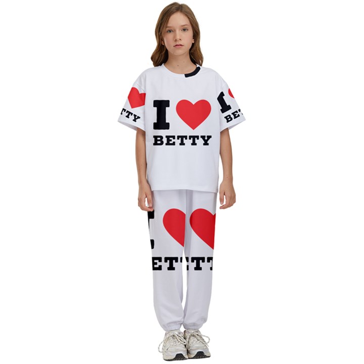 I love betty Kids  Tee and Pants Sports Set