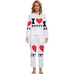 I Love Betty Womens  Long Sleeve Lightweight Pajamas Set by ilovewhateva