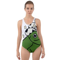 281da91b7138c1 Cut-out Back One Piece Swimsuit