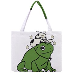 Frog With A Cowboy Hat Mini Tote Bag by Teevova