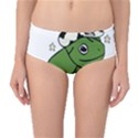 Frog with a cowboy hat Mid-Waist Bikini Bottoms View1