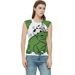 Frog With A Cowboy Hat Women s Raglan Cap Sleeve Tee by Teevova