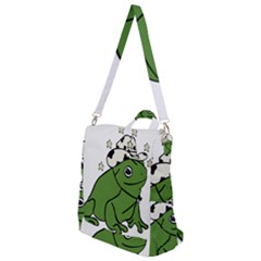 Frog With A Cowboy Hat Crossbody Backpack by Teevova